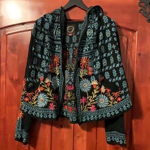 Johnny Was Biya Short Sweater